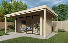Zahradní domek Merkur 4×3 m — prosvícený zahradní domek na odpočinek