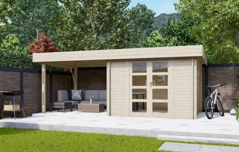 Chata Janus 3x3m, s terasou celkem 6x3m - ideální chata na odpočinek